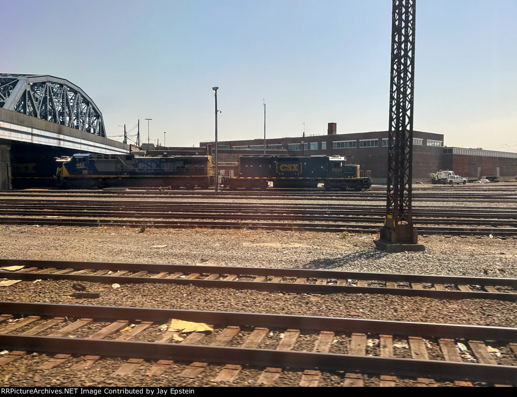 CSX power rests in Oak Point Yard